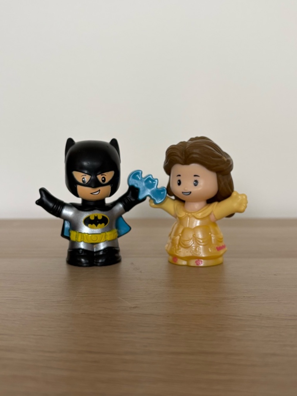 Fisher-Price Little People Princess Belle and Batman Figures Lot of 2